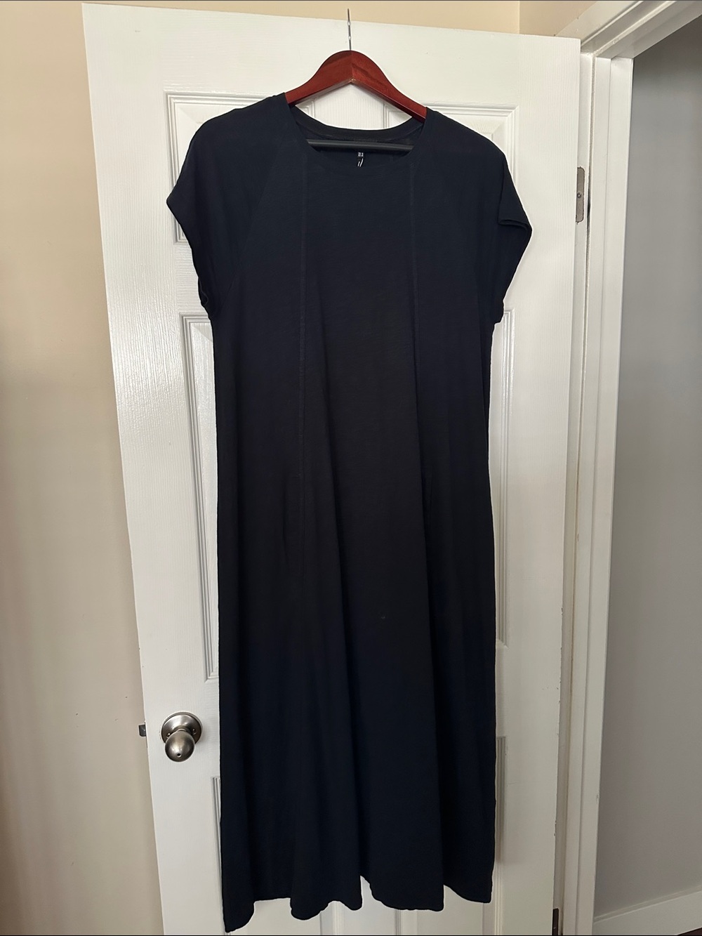 ME+EM navy knit midi dress